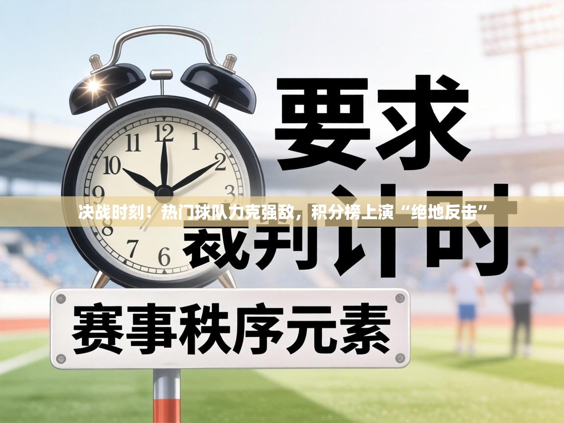 决战时刻！热门球队力克强敌，积分榜上演“绝地反击”